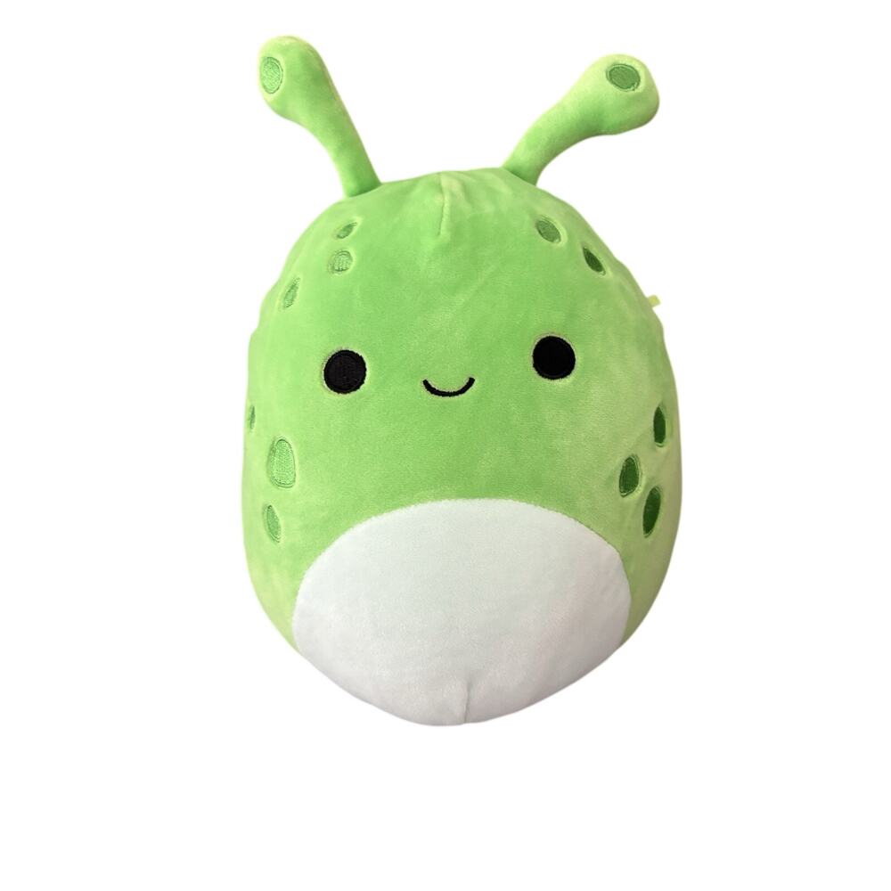 SQUISHMALLOWS 8” Green FINN Slug Space Alien Jazwares